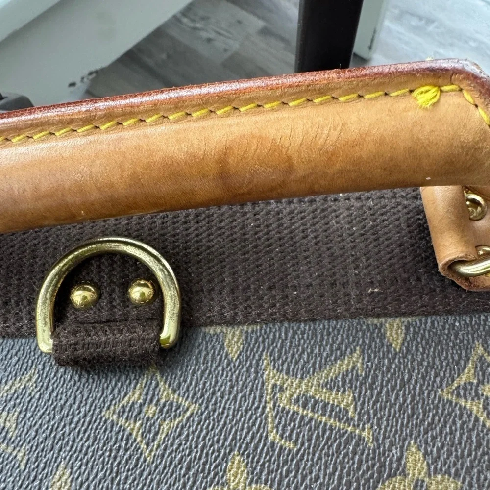Louis Vuitton Brown and Tan Monogram Suitcase
